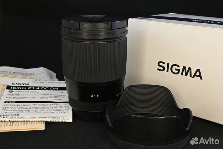 Sigma 16 1.4 MFT micro 4/3 для Olympus Panasonic