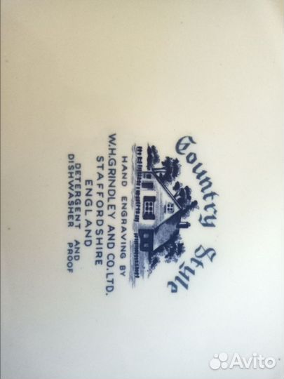 Блюдо декоративное из Англии, Стафордшир