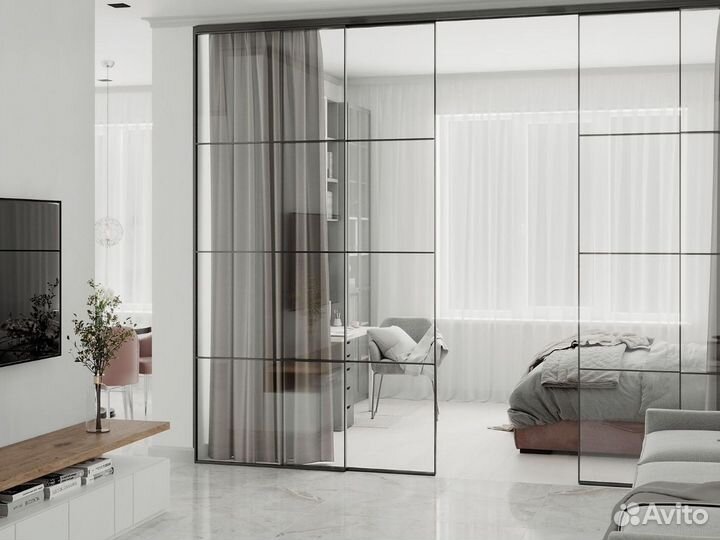 Раздвижные перегородки для зонирования на заказ