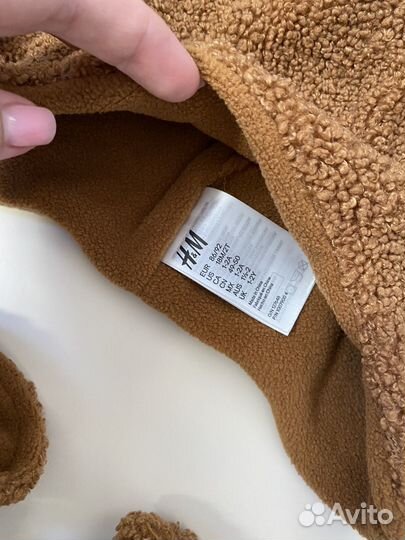 Шапка и рукавички H&M 86/92 б/у