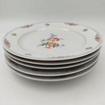 Набор из 5-ти десертных тарелок, украшенных