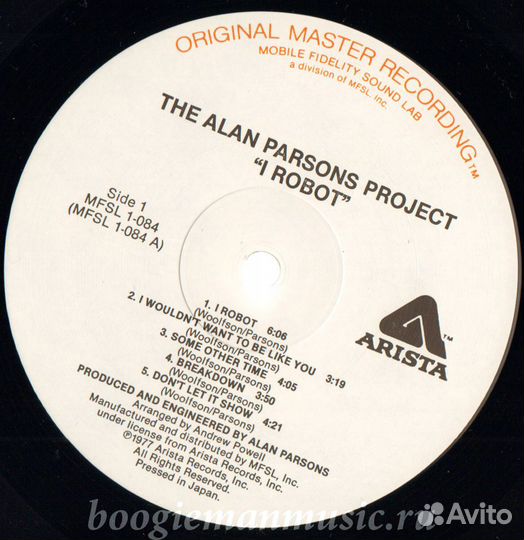 Пластинка Alan Parsons Project - I Robot (LP)