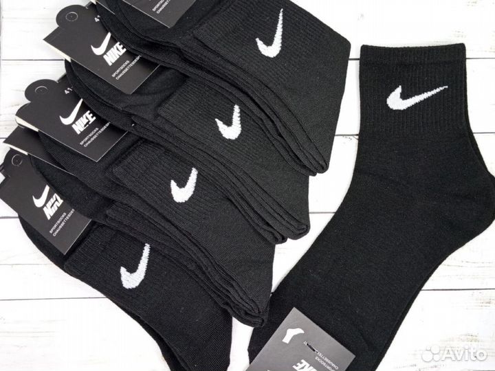 Носки nike высокие белые