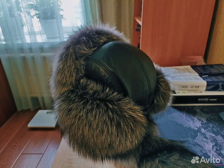 Мужская шапка из песца