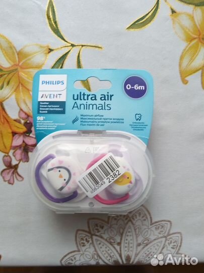 Соска пустышка avent 0 6 новая