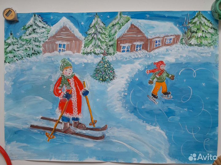 Поделки Дед Мор,Снег,Сапогрис-к,Нов.венок Дост Лен