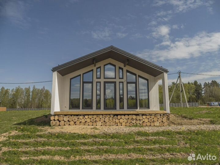 Строительство домов барнхаус в кп в близи г.Чехов