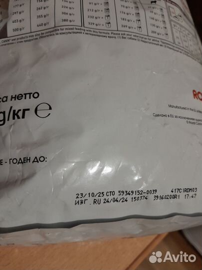 Корм для собак royal canin Renal при почечной недо