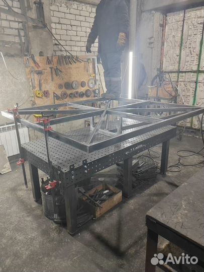 Железная кровать лофт с прочным каркасом