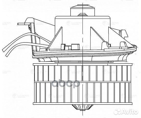 Э/вентилятор отоп. для а/м Chrysler Voyager IV