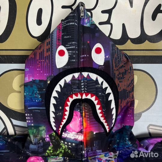 Bape Shark Neon Tokyo Full Zip