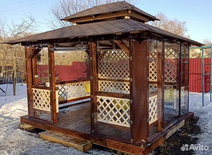 Мягкие окна (шторы) для веранд