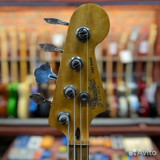 Бас-гитара Fender American Jazz Bass JJ Fiesta Red