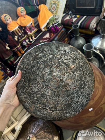 Тарелки/ подносы медные старинные, Дагестан