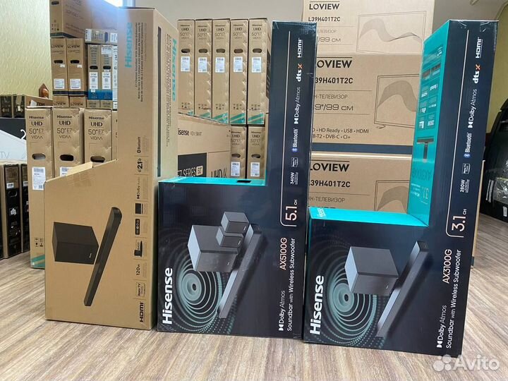 Саундбары Hisense. Новые. Гарантия