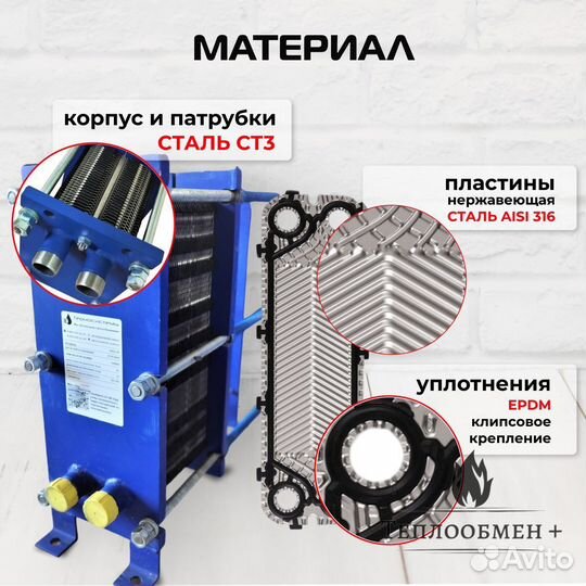 Теплообменник SN 04-68 для отопления 85кВт