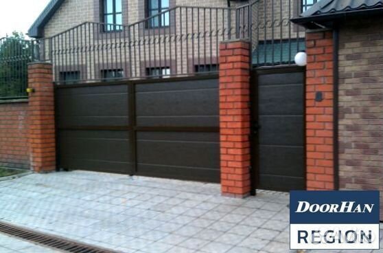 Ворота с калиткой распашные