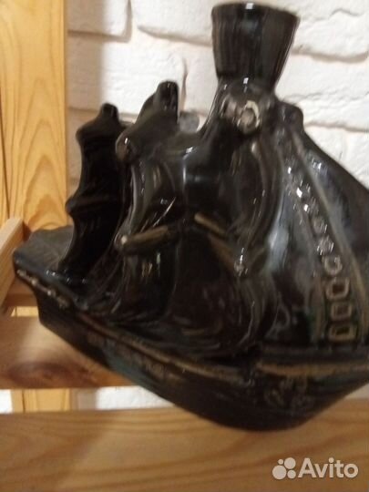 Бутылка штоф парусник корабль