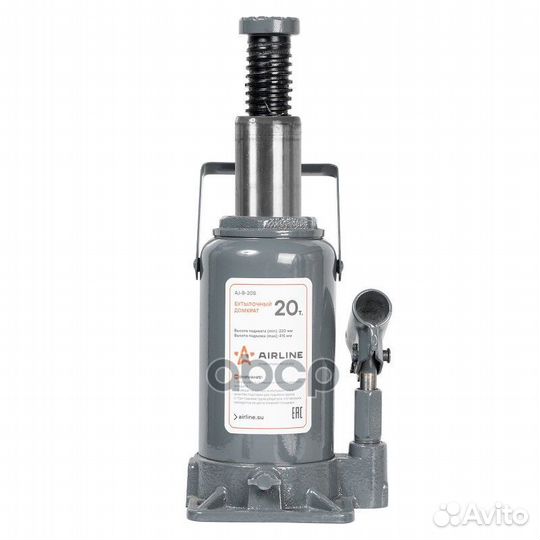 Домкрат бутылочный 20т (MIN - 235 мм, MAX - 440