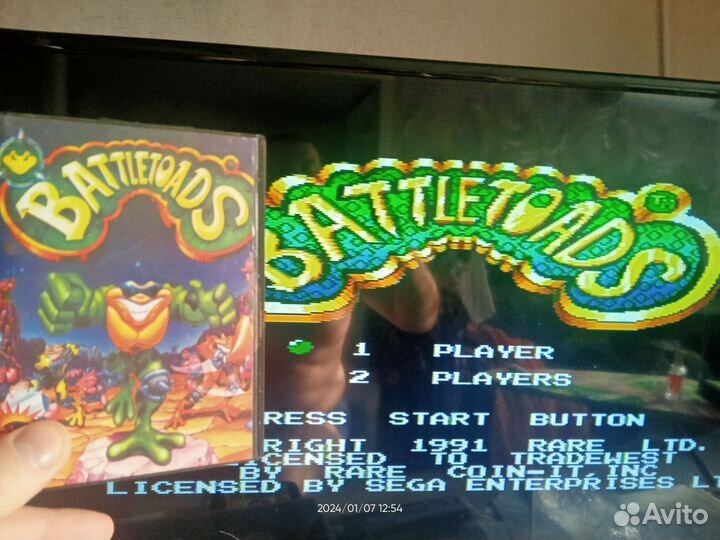 Картридж sega 16 bit Jurassic park