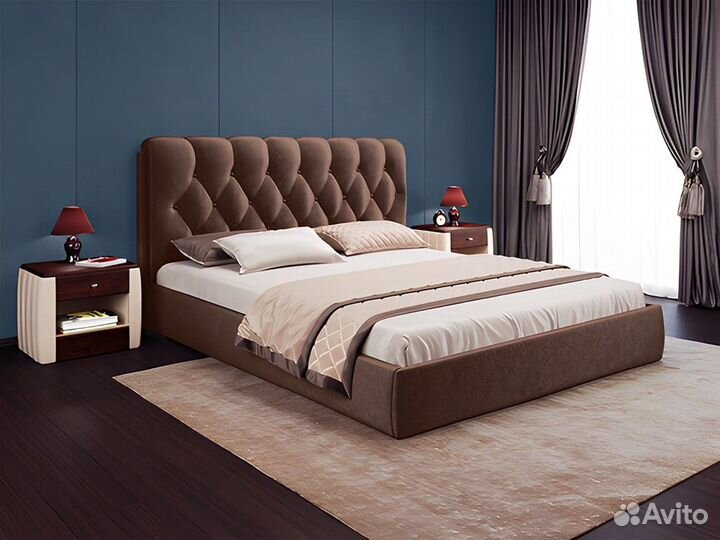 Кровать двуспальная империя люкс, Holland Velvet-2