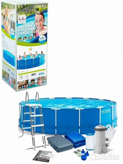 Каркасный бассейн intex-28242 457-122см