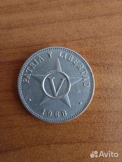 Монета 5центов Куба