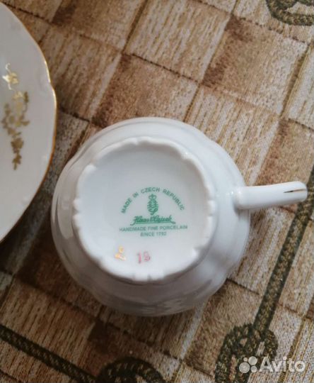 Чайная пара фарфор Чехия haas & czjzek