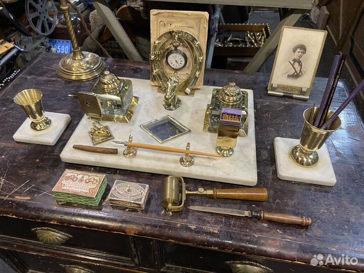 Антикварный письменный прибор, 19 век