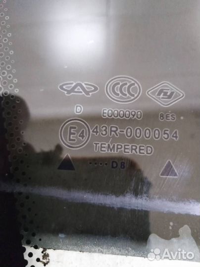Стекло двери задней правой форточка Chery Fora A21