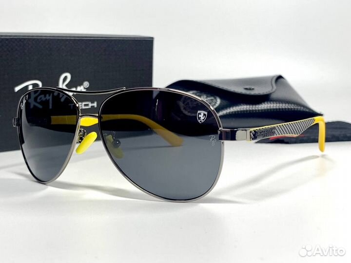 Очки Ray Ban Aviator желтые