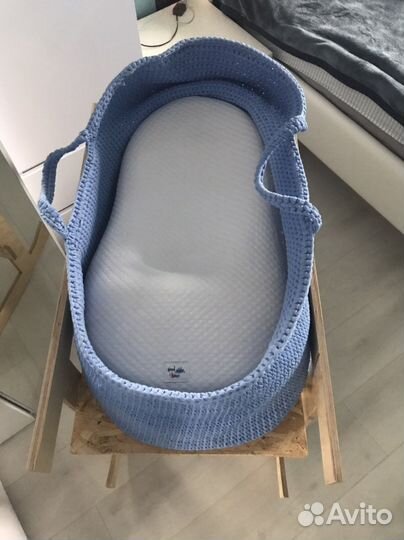 Вязанная люлька+кокон+подставка