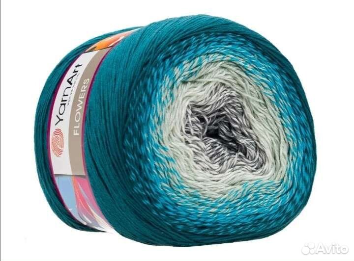 Пряжа для вязания хлопок с акрилом