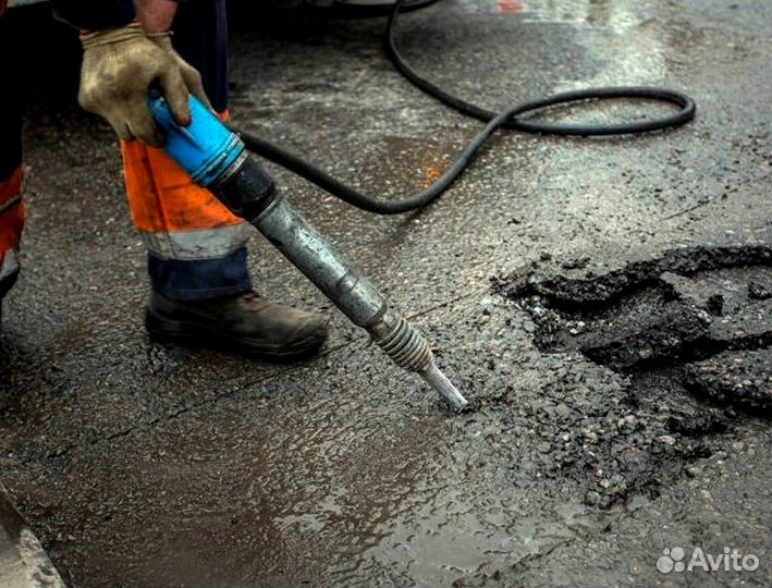 Отбойные молотки, компрессор, бетоноломы. Продувка