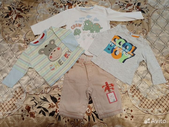 Вещи пакетом на мальчика 74 80