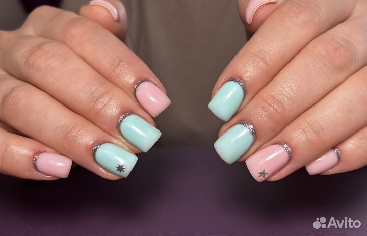 Маникюр,укреплпние,шиллак,наращивание