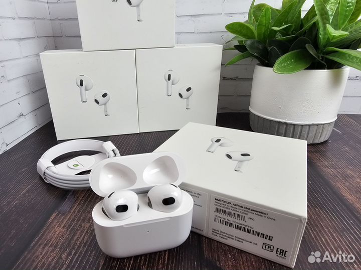 Наушники Apple Airpods 3 Premium + чехол в подарок