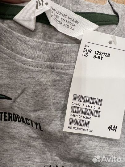 Футболка hm 122/128