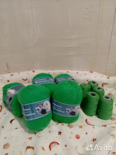 Пряжа пух норки