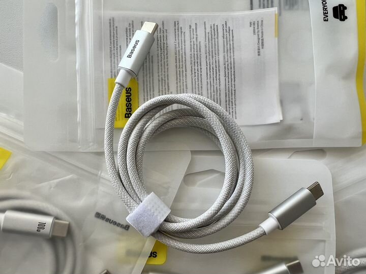 Кабель Baseus, USB Type-C, 100 Вт