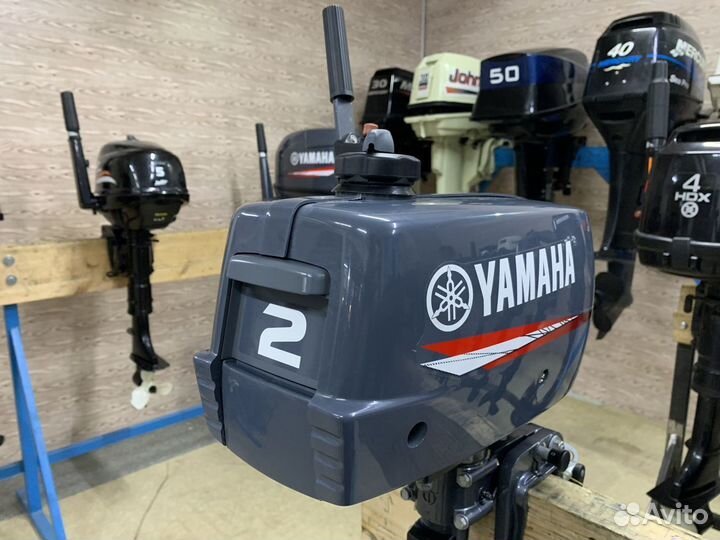 2-х тактный лодочный мотор yamaha 2 витрина