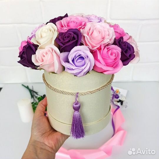 Мыльные розы Букет из мыльных цветов