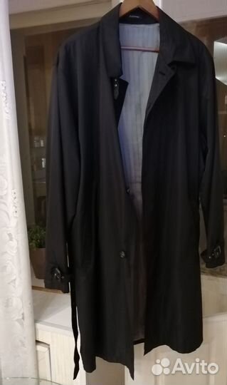 Плащ мужской черный