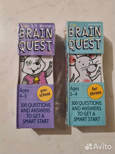 Новые карточки на английском Brain Quest