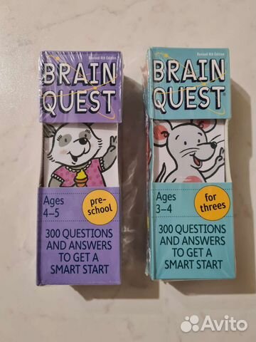 Новые карточки на английском Brain Quest
