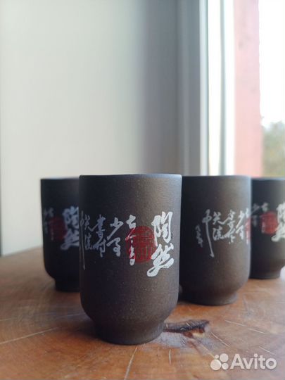 Стопки (рюмки) глиняные для саке / чая