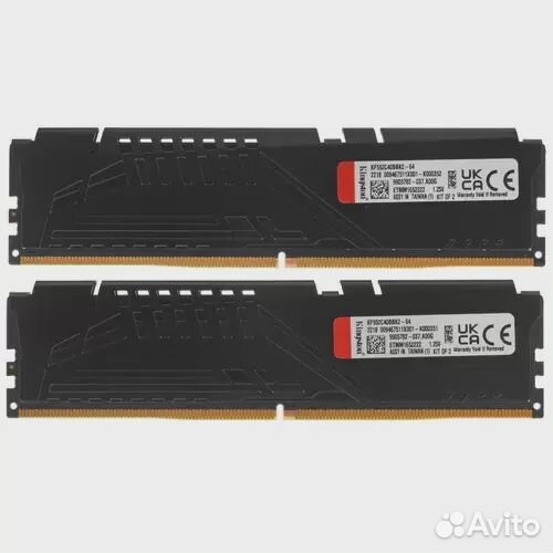 Оперативная память 64 Gb 5200 MHz Kingston fury BE