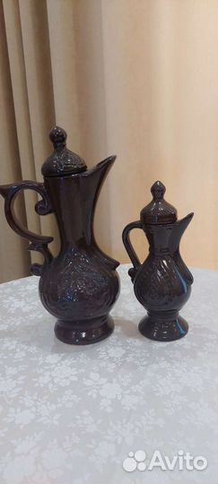 Узбекский кувшин, винтаж, керамика 2 шт