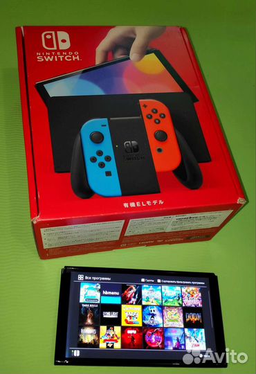 Nintendo switch oled прошит 192 gb Новый