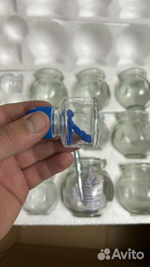 Стеклянные баночки для массажа/хиджамы art1